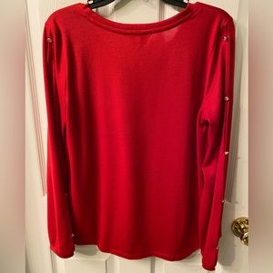 Liz Claiborne red size medium long sleeve sweater